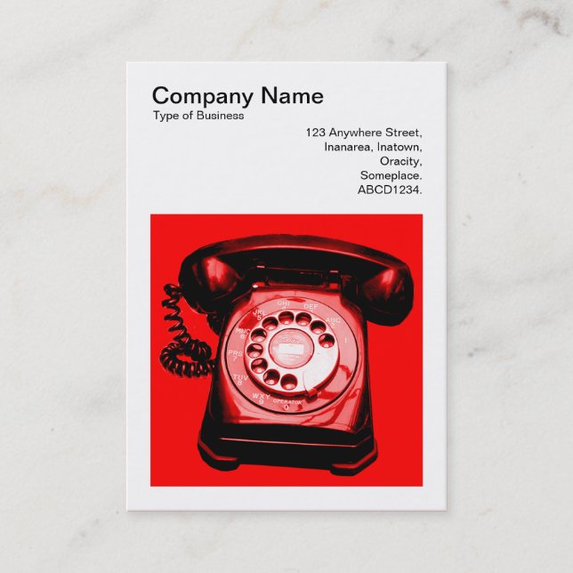 Tarjeta De Visita Foto cuadrada (v3) - Línea directa 03 (Anverso)