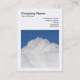 Tarjeta De Visita Foto cuadrada (v3) - Nube de cúmulo