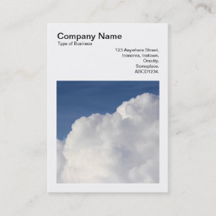 Tarjeta De Visita Foto cuadrada (v3) - Nube de cúmulo