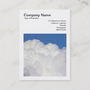 Tarjeta De Visita Foto cuadrada (v3) - Nubes de cúmulo
