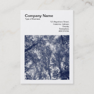 Tarjeta De Visita Foto cuadrada (v3) - Otoño Azul