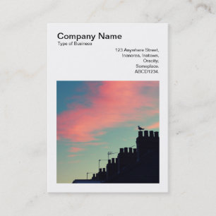 Tarjeta De Visita Foto cuadrada (v3) - Pájaro temprano