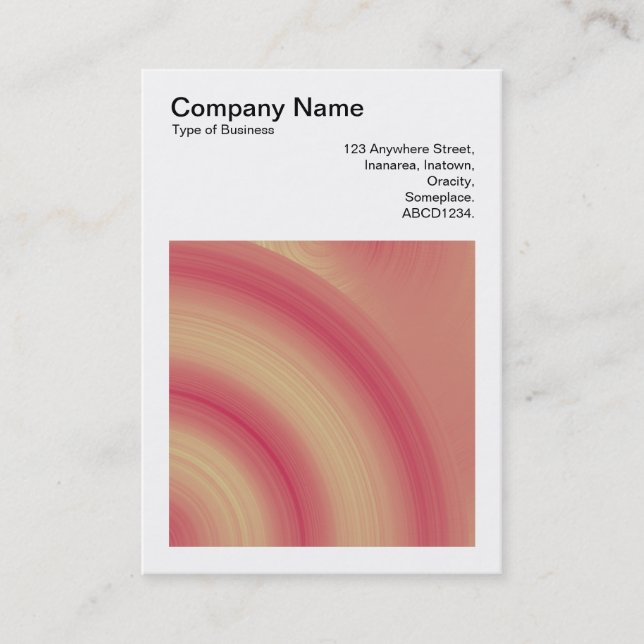 Tarjeta De Visita Foto cuadrada (v3) - Resumen del círculo 03 (Anverso)