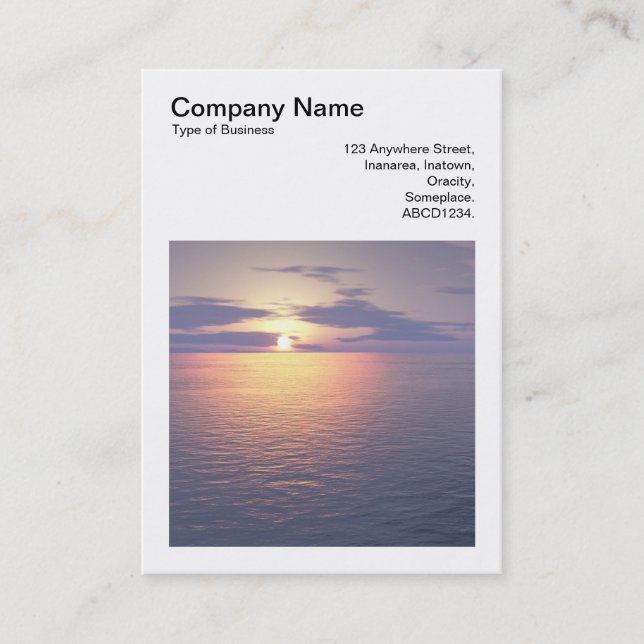 Tarjeta De Visita Foto cuadrada (v3) - Sunrise/Sunset (Anverso)