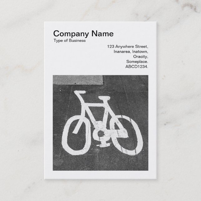 Tarjeta De Visita Foto cuadrada (v3) - Viaje en bicicleta (Anverso)