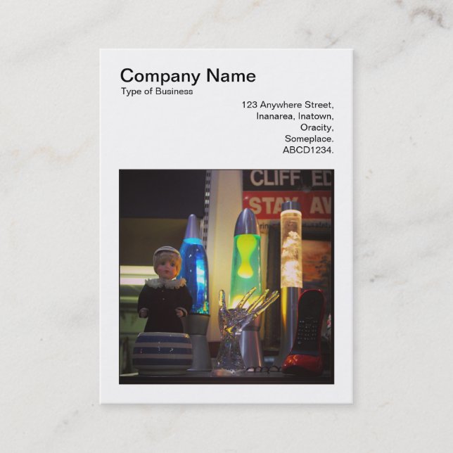 Tarjeta De Visita Foto cuadrada (v3) - Vida residual del mercado de  (Anverso)