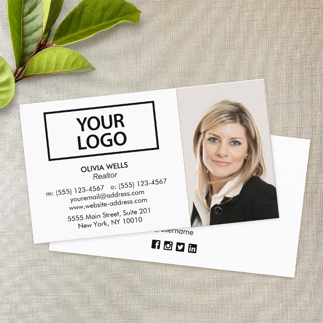 Tarjeta De Visita Foto de adición de blanco profesional (Subido por el creador)