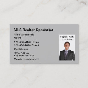 Tarjeta De Visita Foto de agente inmobiliario MLS