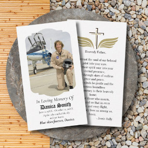 Tarjeta De Visita Foto de amor Oración conmemorativa del funeral