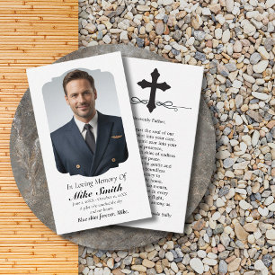 Tarjeta De Visita Foto de amor Oración conmemorativa del funeral