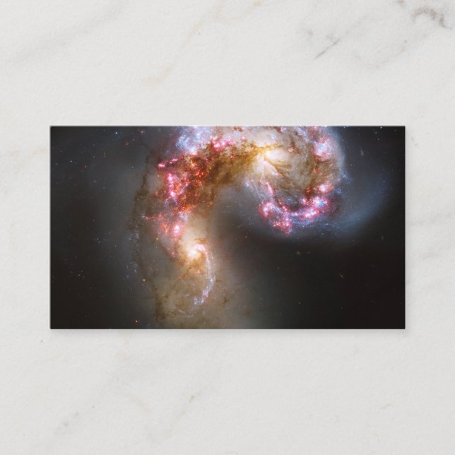 Tarjeta De Visita Foto de Antennae Galaxies (Anverso)