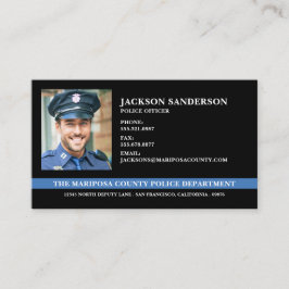 Tarjeta De Visita Foto de aplicación de la ley del Departamento de P