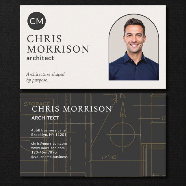 Tarjeta De Visita Foto de Arquitecto Profesional  (Subido por el creador)