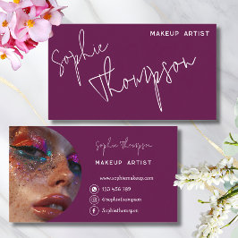 Tarjeta De Visita Foto de artista de maquillaje