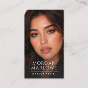 Tarjeta De Visita Foto de Artista de Maquillaje Moderno