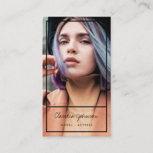 Tarjeta De Visita Foto de bailarín de cantante de modelo de actor de