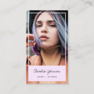 Tarjeta De Visita Foto de bailarina de cantante de modelo de actor d