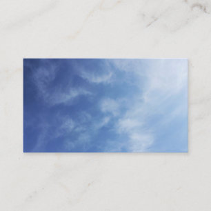 Tarjeta De Visita Foto de cielos azules nubes brumosas