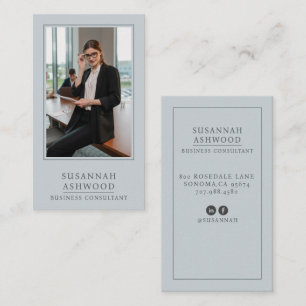 Tarjeta De Visita Foto de consultor de negocios profesional moderno