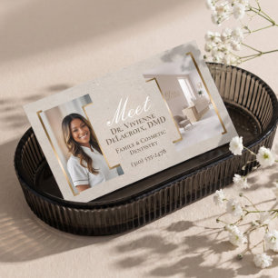 Tarjeta De Visita Foto de consultorio dental profesional moderno de
