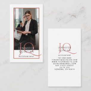Tarjeta De Visita Foto de Contador Moderno