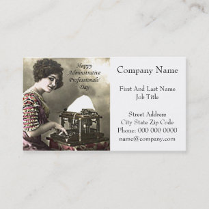 Tarjeta De Visita Foto de cosecha de vintage del día profesional adm