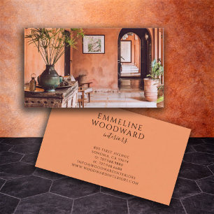Tarjeta De Visita Foto de diseñador de interiores moderno