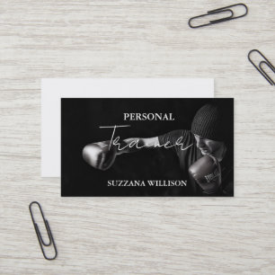 Tarjeta De Visita Foto de Entrenador Personal de Entrenamiento Físic
