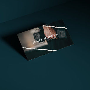 Tarjeta De Visita Foto de Entrenador Personal Profesional de Fitness