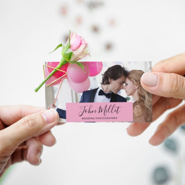 Tarjeta De Visita Foto de fotógrafo profesional con licencia de mano (Subido por el creador)