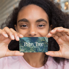 Tarjeta De Visita Foto de hojas de palma