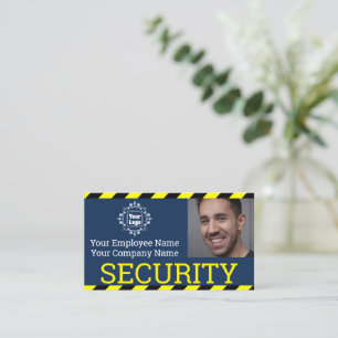 Tarjeta De Visita Foto de identificación profesional de guardia de s