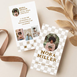 Tarjeta De Visita Foto de Influencer de Redes Sociales de Instagram
