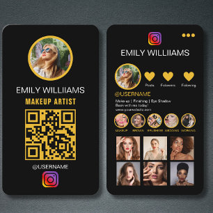 Tarjeta De Visita Foto de Influencia de Artistas de Maquillaje en Me