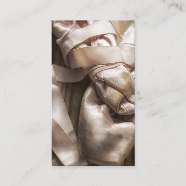 Tarjeta De Visita Foto de la escuela de ballet de lujo (Anverso)