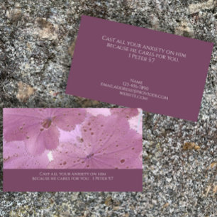 Tarjeta De Visita Foto de la naturaleza original de Guay Biblia Vers