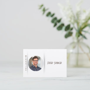 Tarjeta De Visita Foto de marketing minimalista Coche de negocios si