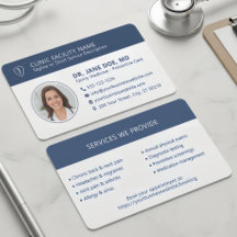 Foto de médico moderno azul marino clínica