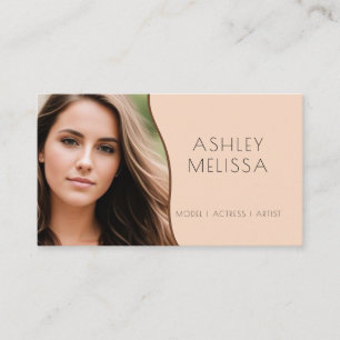 Tarjeta De Visita Foto de moda de modelo, actores y artistas