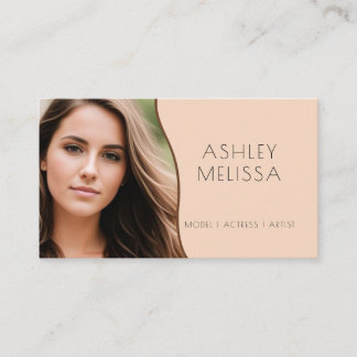 Tarjeta De Visita Foto de moda de modelo, actores y artistas