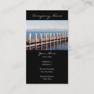 Tarjeta De Visita Foto de muelle pacífico