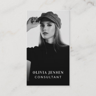 Tarjeta De Visita Foto de negocios mínima y profesional