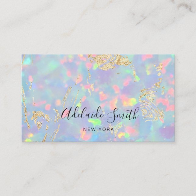 Tarjeta De Visita foto de opal gemstone (Anverso)