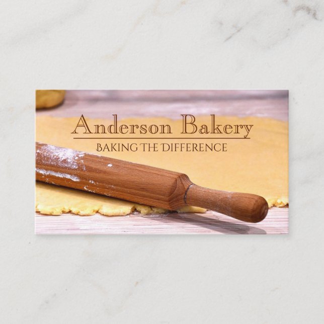 Tarjeta De Visita Foto de panadería (Anverso)