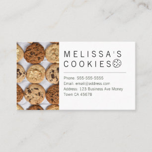 Tarjeta De Visita Foto de panadería simple y lista para usar en marc