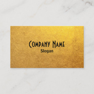 Tarjeta De Visita Foto de papel de aluminio negro y dorado
