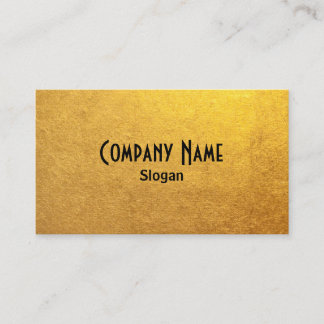 Tarjeta De Visita Foto de papel de aluminio negro y dorado