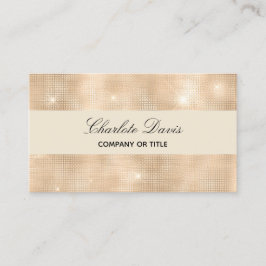 Tarjeta De Visita Foto de perfil de código Qr dorado