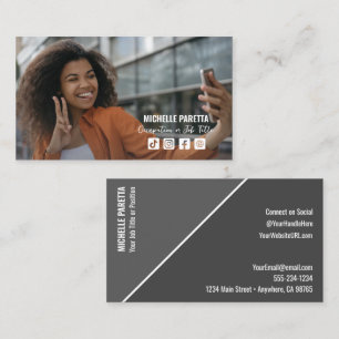 Tarjeta De Visita Foto de perfil de medios sociales
