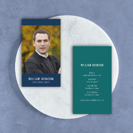 Tarjeta De Visita Foto de perfil de medios sociales en color editabl